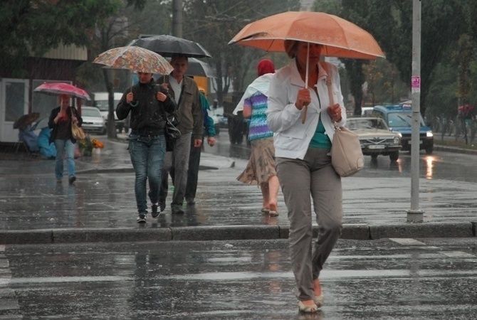 До кінця тижня в Україну циклон принесе дощі і похолодання
