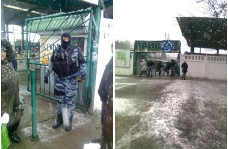 На ринку в Симферополі ОМОН зі зброєю хапав людей з паспортами України (фото)