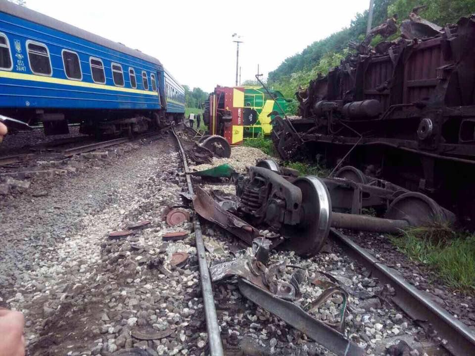 На Хмельниччині поїзд зіштовхнувся з локомотивом: постраждали діти (відео)