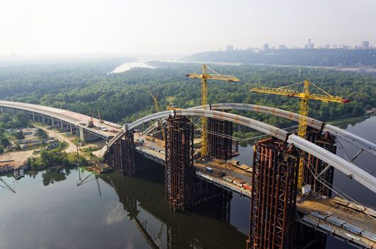 Кличко пообіцяв відновити будівництво Подільсько-Воскресенського мосту