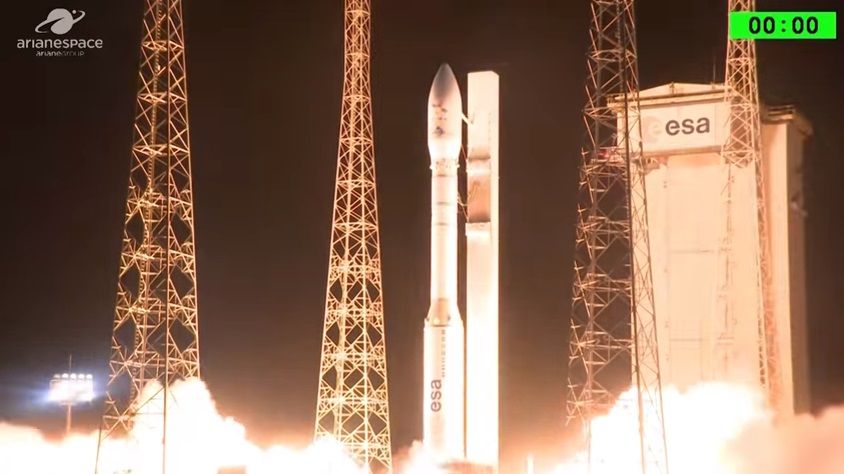 Ракета Vega c українським двигуном успішно вивела на орбіту два супутники (відео)