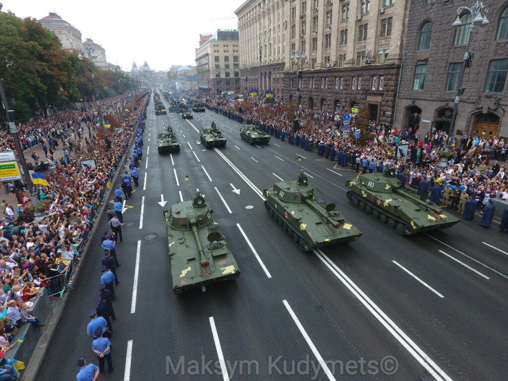 У Києві 16-19 серпня перекриватимуть вулиці для репетиції параду до Дня Незалежності