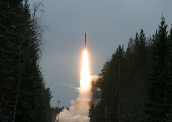 Під Архангельськом випробували міжконтинентальну балістичну ракету «Ярс»