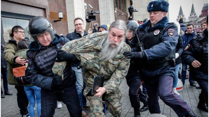 У Москві затримали понад 260 осіб на несанкціонованій акції протесту