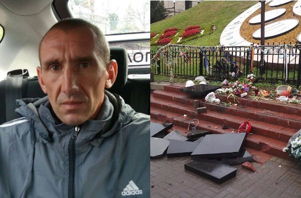 Юрія Чеканова за розбитий пам’ятник Героям Небесної сотні відправили у в’язницю на 4 місяці