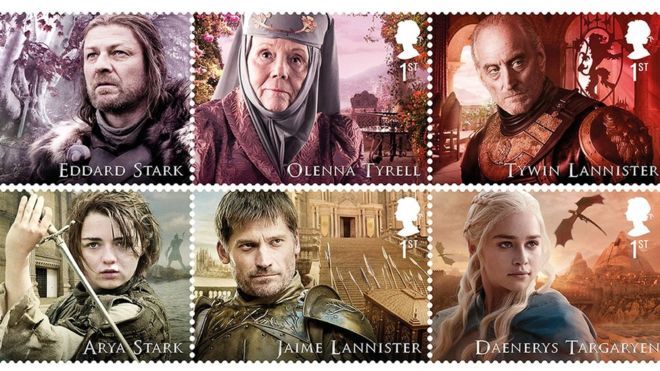 «Гра престолів»: у Британії зобразять героїв серіалу на марках (фото)