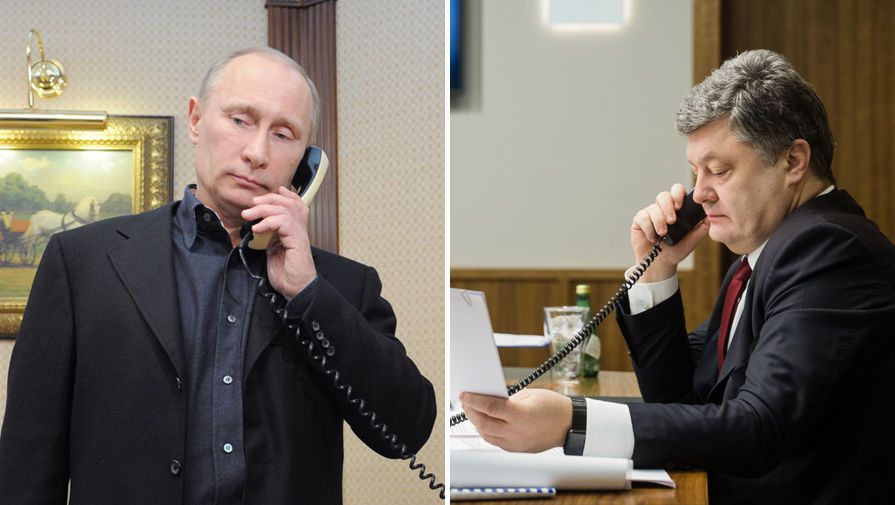 Порошенко з Путіним поговорили телефоном про обмін заручниками