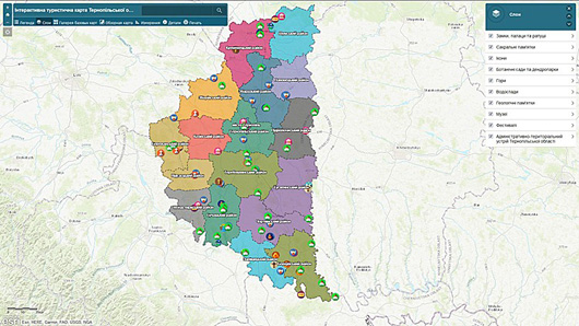 На Тернопільщині створили сучасну карту найцікавіших пам'яток краю