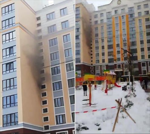 В Ірпені сталася пожежа в 12-поверховій новобудові (фото)