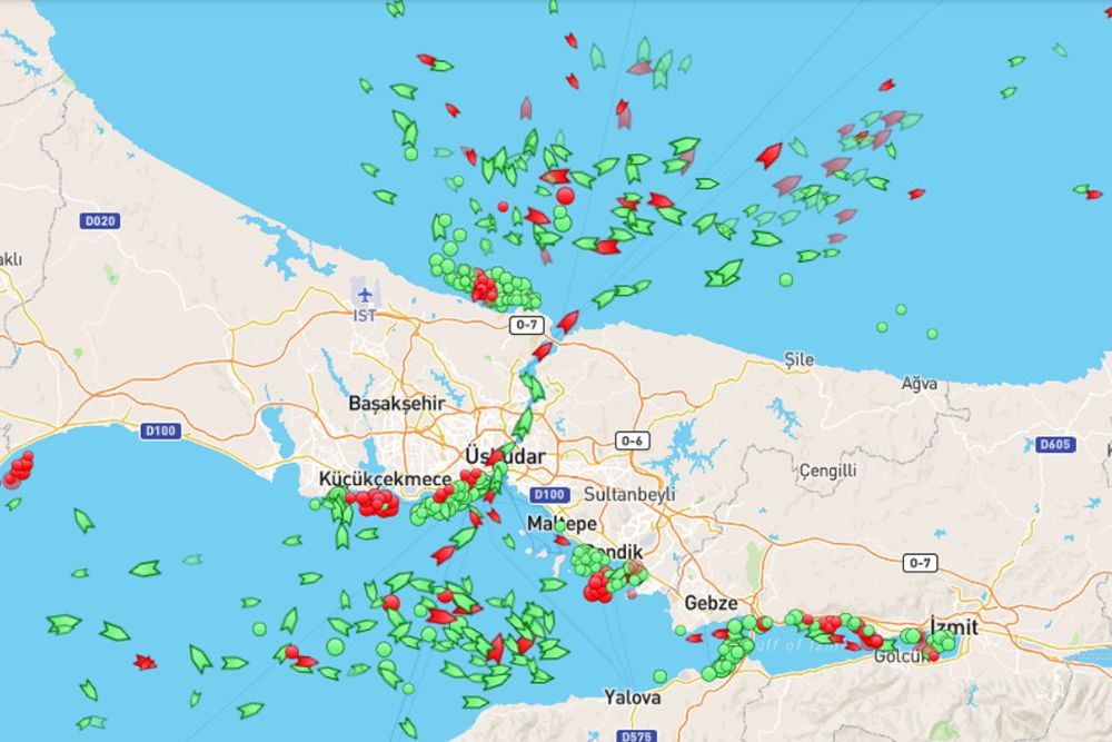 Вантажне судно сіло на мілину біля Стамбула Хайдарпаша, рух через Босфор призупинено.